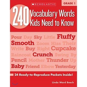 240 Vocabulay Wods Kids Need to Know Gade 1, Scholastic Teaching Resouces