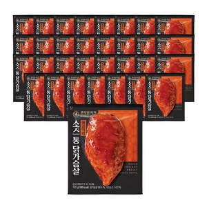 [푸라닭/당일출고] 소스 통 닭가슴살 매콤악마, 32개, 100g