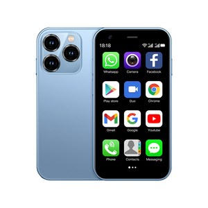 SOYES XS15 미니 안드로이드 8.1 스마트폰 3.0인치 디스플레이 2GB RAM 16GB ROM 듀얼 SIM 대기 플레이 스토어 3G 리틀 폰, 푸른색