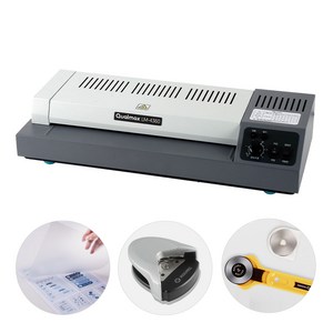 카피어랜드 퀄맥스 코팅기 A3 4롤러 고급형 스틸 LM-4360 +코팅지+코너라운더+롤러커터, 단품