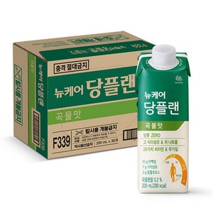 [대상웰라이프] 뉴케어 당플랜 인절미맛 200ml 30팩 1박스, 뉴케어 당플랜 곡물맛 (200mlx30팩). 1박스, 30개