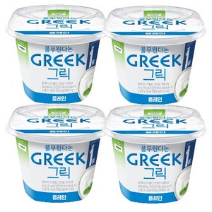 풀무원다논 그릭요거트 플레인 450g, 400g, 4개