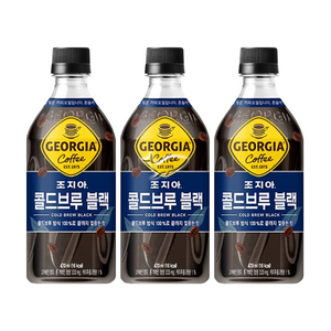 조지아 크래프트 콜드브루 블랙 470ml, 12개