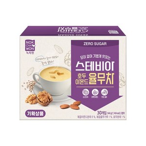 1+1 무설탕 스테비아 호두아몬드율무차 30스틱 (알뜰기획상품) 소비기한 2025-11-07 까지, 18g, 1개, 30개입