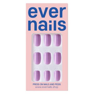 ever nails 에버네일 말랑 인조손톱 네일팁 24tips 컬러 붙이는 손톱 국내제작, 1개, 06.퍼플