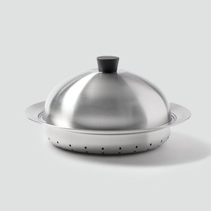 [JAJU/자주] 스테인리스 찜기+돔형뚜껑 세트_24-28cm, 28cm, 1개