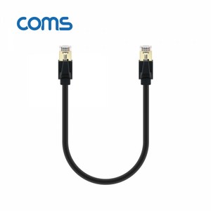 Coms [BX454] Coms 기가비트 랜케이블(Diect/Cat 8) 30cm / LAN / 40Gbps / 26AWG / Fluke Test, 본상품선택, 1개