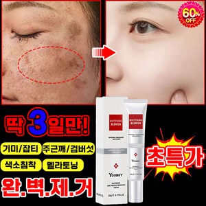 [피부과 전용] 기미크림 기미 잡티 주근깨 검버섯 제거 크림 멜라토닝 멜라논 크림 들깨기미크림 얼굴 색소침착 착색 화이트닝 포장증정, 1개, 20g