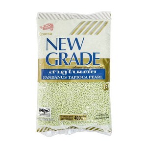 뉴그레이드 타피오카펄 그린 버블 사고 펄 / New Gade Pandanus Tapioca Peal, 1개, 400g