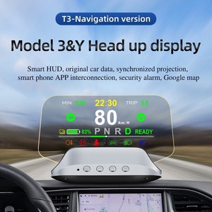 [포시즈] 자동차 HUD 헤드업 디스플레이 테슬라 모델 3 Y OBD2 HUD 속도계 순정옵션업그레이드