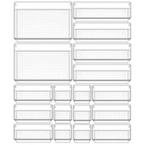 수흥 다용도 투명 서랍 정리 보관함 주방 사무용품 욕실 화장품 옷 K7, 18세트