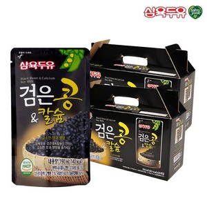 삼육두유 검은콩&칼슘 검은콩두유 파우치, 190ml, 40개