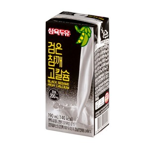 삼육두유 검은참깨 고칼슘 두유 190ml x 24개입, 24개