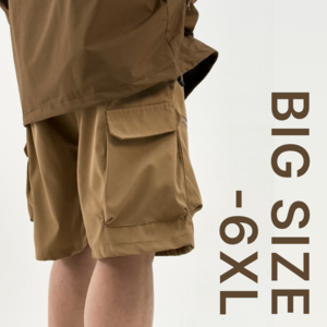 [2XL-6XL]블루제이 쿼드라포켓 빅사이즈 버뮤다 카고 밴딩 반바지