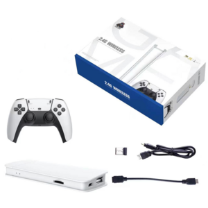 M15 무선 레트로 게임 콘솔 2.4G 무선 컨트롤러가 있는 4K HDMI TV 출력 레트로 게임 스틱의 64G/128G 버전, 64GB