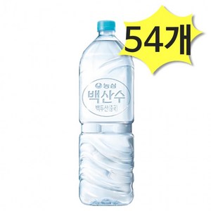 농심 백산수 무라벨 2L x 54개 생수 물2리터