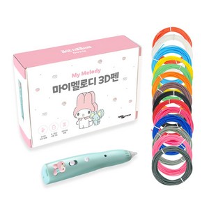 3D펜 어린이3D펜 저온 쓰리디펜+PCL 필라멘트 20색, 에코마음 3d펜, 마이멜로디