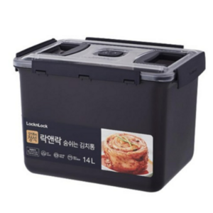 락앤락 숨쉬는 김치통 그레이, 14L, 2개