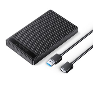 오리코 2.5인치 USB-A SATA 외장하드케이스 PDD25, Mico-B to USB-A, 1개