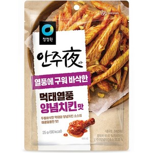 안주야 먹태열풍 양념치킨맛, 25g, 5개