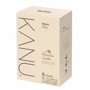 [KANU] 맥심카누 바닐라 라떼 8T, 17.3g, 8개입, 1개