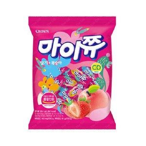 _ 마이쮸 대용량 딸기+복숭아 284g x 3개, 1개