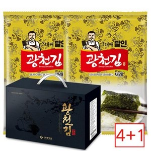 4+1 달인 30호 재래 전장김20g x 20봉 프리미엄 선물세트 명절선물 김선물세트, 5박스