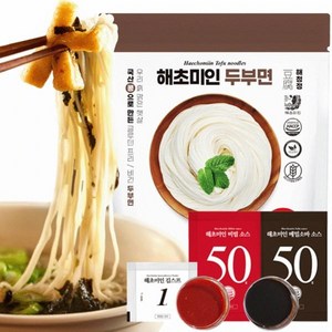 [KT알파쇼핑]해초미인 두부면 25봉+비빔20+메밀소바5, 180g, 1세트