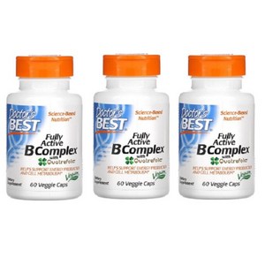 닥터스베스트 3개X B 컴플렉스 Quatrefolic 함유 60정 베지캡슐, 3개, 60개