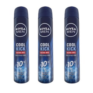 니베아 맨 쿨킥 스프레이 데오드란트, 200ml, 2개