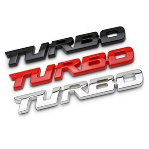 RAMIR TURBO 터보 스포츠 메탈 자동차 엠블럼 스티커 1P, 레드(1406-1), 1개