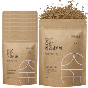 온다숲 국내산 반영구 천연가습기 정화석, 7개, 1kg