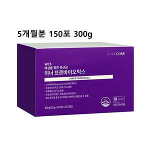 뉴트리코어 여성을 위한 유산균 이너 프로바이오틱스, 60g, 5개