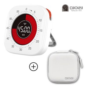 [메이레] 혼공 뽀모도로 타이머 구글 타임 무소음 포모도로 시계, 옵션3.혼공타이머+케이스, 1개