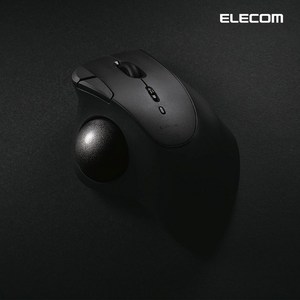 엘레컴코리아 분리가 가능한 베어링 트랙볼 이스트 5버튼 마우스 블루투스 무선 유선 M-IT11, 블루투스 Bluetooth, 블랙 BK
