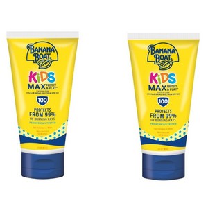 바나나 보트 선크림 118ml 2개 키즈 맥스 SPF 100 선스크린 Banana Boat Kids Tear Free Lotion 118 mL