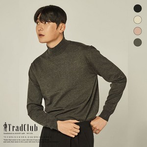 (트래드클럽) 베리 목폴라 남성 니트 스웨터 (긴목 반목 5컬러)