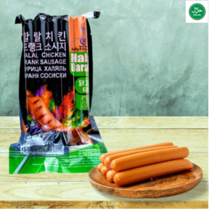 Halal Chicken Frank-style Sausages 할랄 치킨 프랑크 스타일 소시지, 500g, 3개