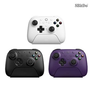 [빠른출고] 8Bitdo 얼티메이트2 무선 게임패드 게이밍 컨트롤러 TMR트리거 RGB 수납가방/받침대포함, 1개, 블랙+수납가방+받침대 세트, 단품