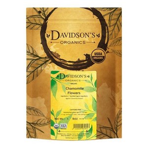 Davidson`s Oganics 카모마일 꽃 잎차 473.2ml (16온스) 백, 1개, 1) 1 Pound (Pack of 1)