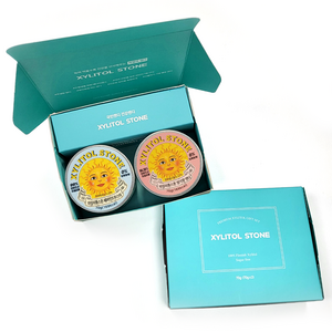 [자일리톨2종세트] 딸기 페퍼민트 부스터 100% 무설탕 제로슈가 수제 입냄새제거 예방 금연 사탕 선물세트