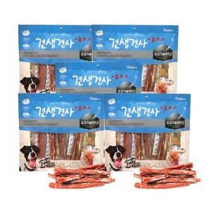 견생견사 플러스 대용량 간식 슬라이스 300g, 5개, 소고기