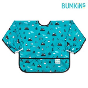 범킨스 긴팔 이유식 턱받이 아기턱받이 자기주도이유식 이유용품, 1개, 1개입