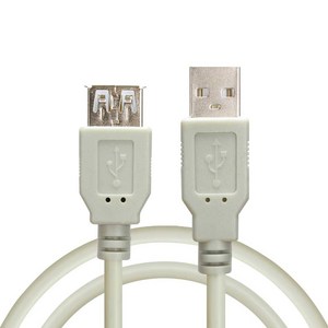 컴길 USB2.0 연장케이블 암 + 수 그레이, 1개, 1.8m