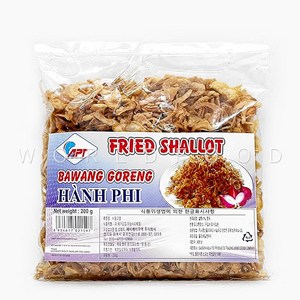 베트남 튀긴양파 후레이크 바왕고랭 샬롯 HANH PHI bawang goreng 봉투형, 200g, 1개