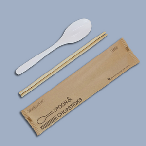 로켓팩 일회용 테이크아웃 개별포장 수저세트 누운 숟가락 젓가락 1박스 500개