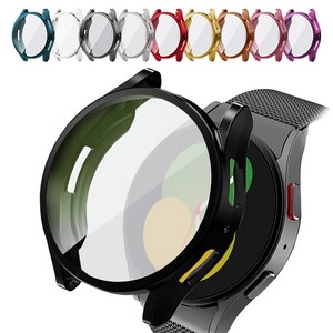 아이엠판다 갤럭시워치 풀커버 실리콘 케이스 40mm, 블랙