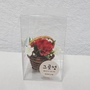 미니꽃바구니 카네이션 봉안당 납골당, 레드, 1개