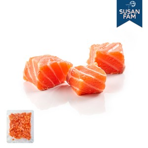 연어큐브 400g 냉동연어 큐브 슬라이스 다이스, 1개