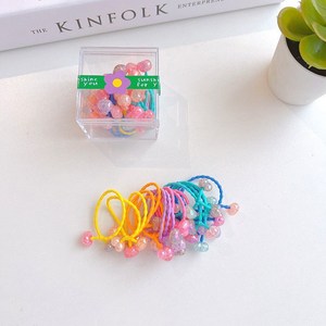 (당일발송)로지도이 플라워 꽃 방울 미니 머리끈 세트